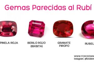 Diferencias entre rubíes y granates: dos gemas de colores intensos y distintivas